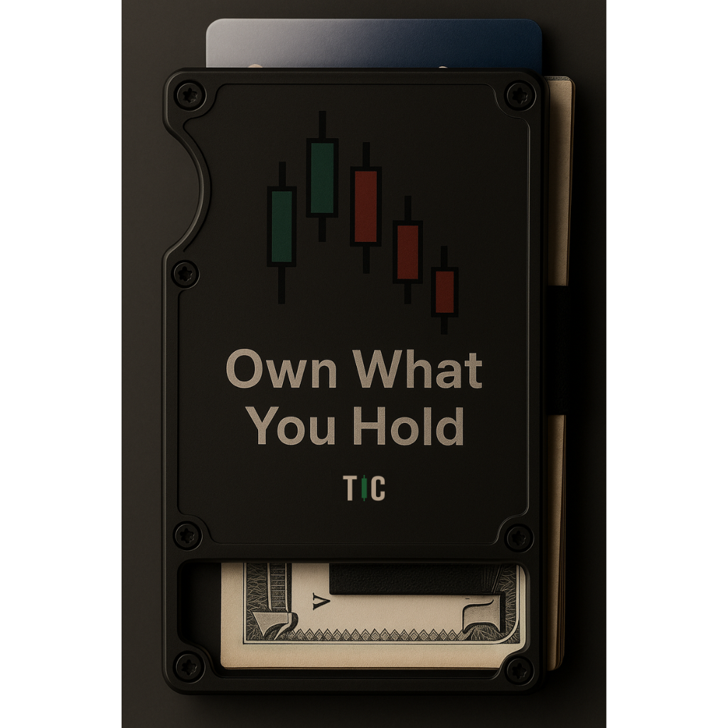 RFID-blocking card holder for stock market and crypto traders