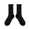 Black forex socks with candlestick pattern – Candle Drip™
